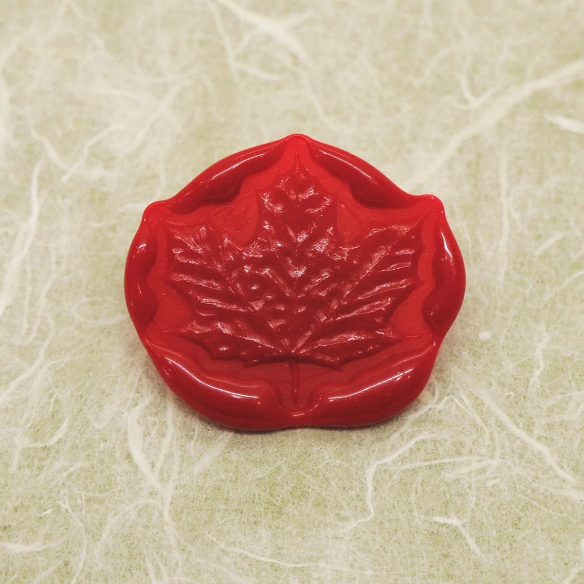 3D Relief Maple Leaf Wax Seal Stamp