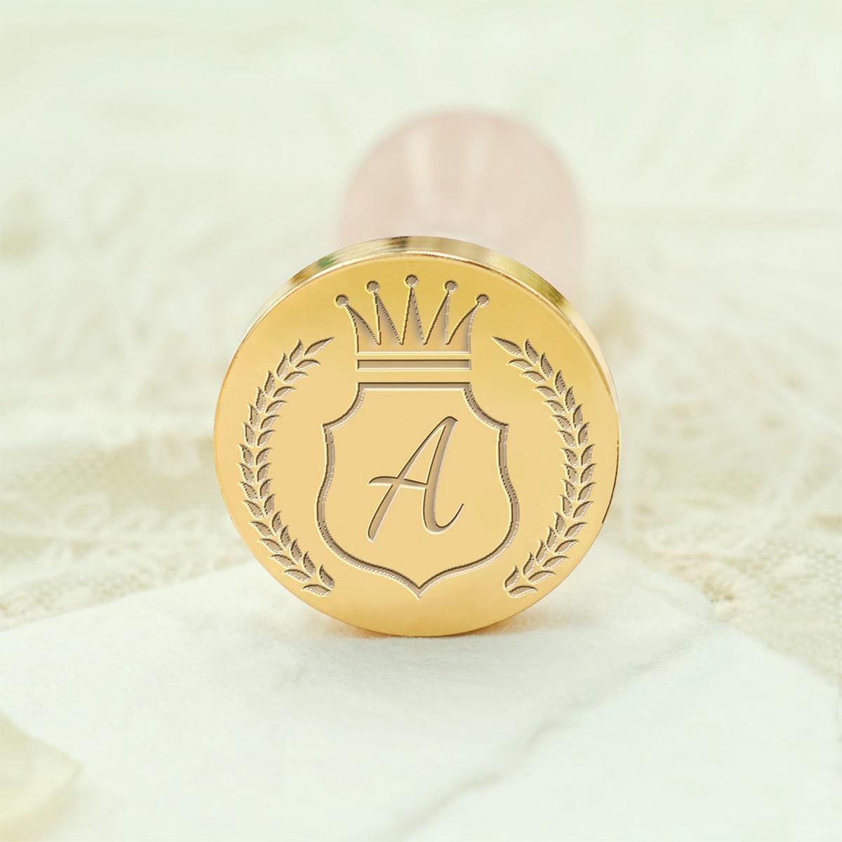 Custom Single Letter Wax Seal Stamp - Style 4