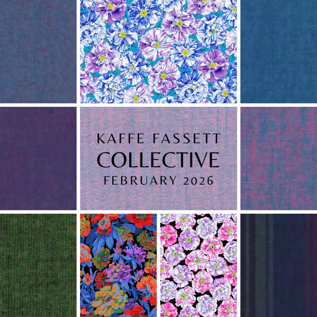 KAFFE FASSETT COLLECTIVE - February 2026 - Voluptuous Dark Pre-cut Bundle