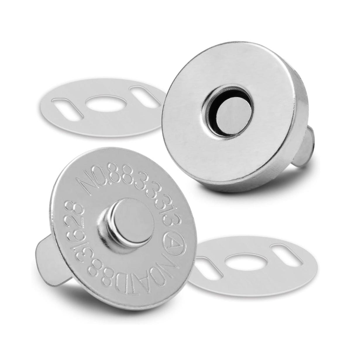 Nickel-Plated Steel Magnetic Bag/Purse Snap
