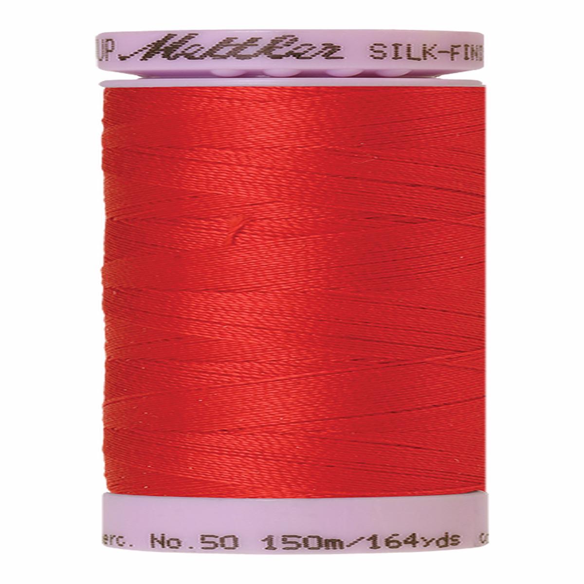 Mettler Silk-finish 50wt Solid Cotton Thread 164yd/150m Hibiscus