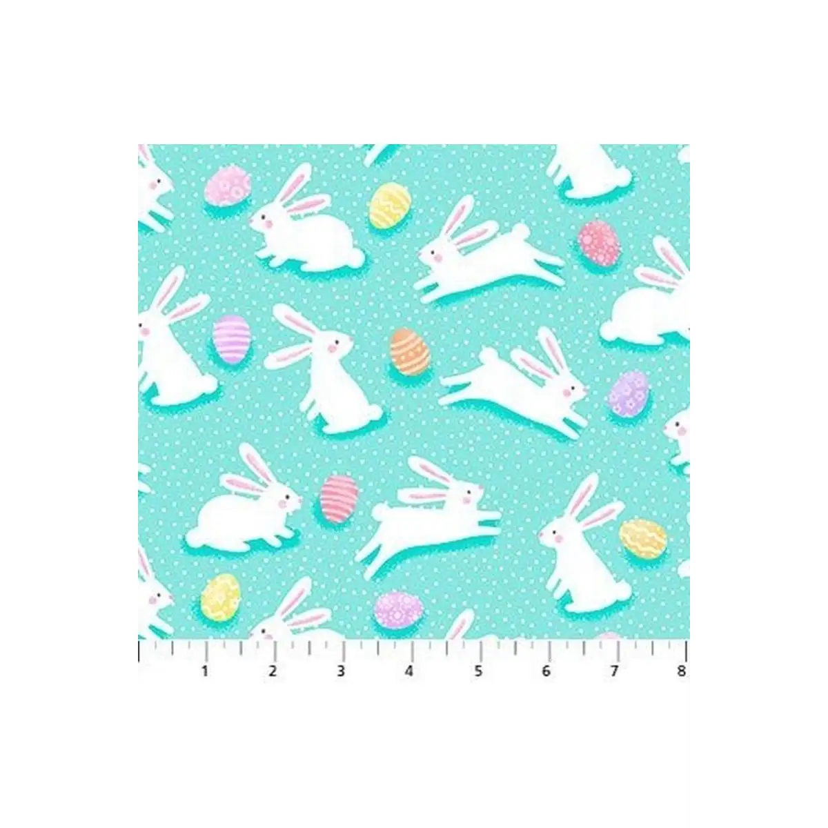 Northcott Fabrics, Celebrations Busy Bunny- 10146-60* (Sold By 1/2 Meter)