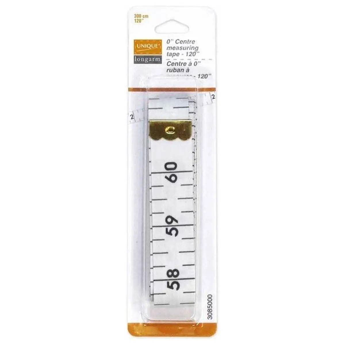 UNIQUE Longarm Zero Centre Tape Measure - 120
