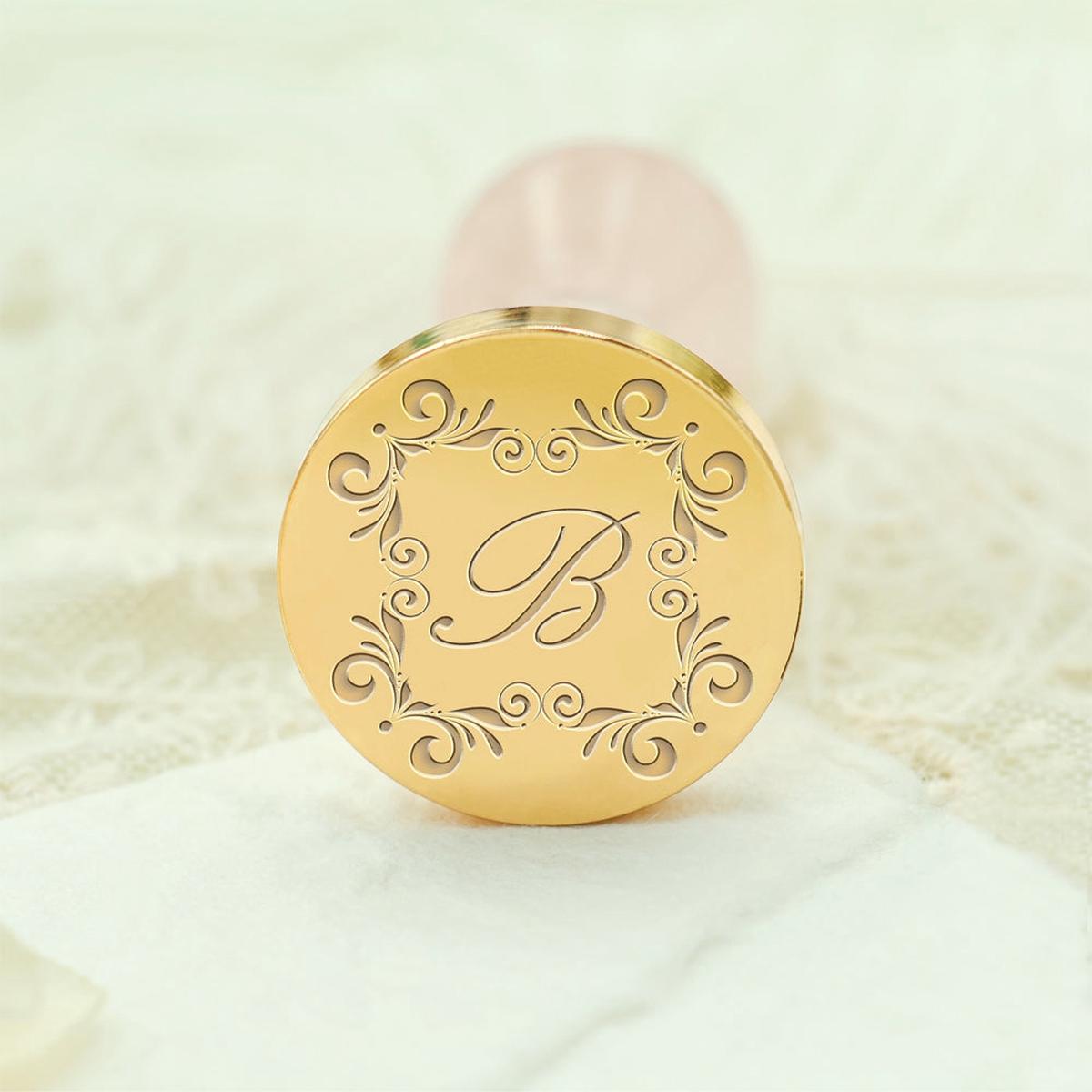 Custom Single Letter Wax Seal Stamp - Style 19