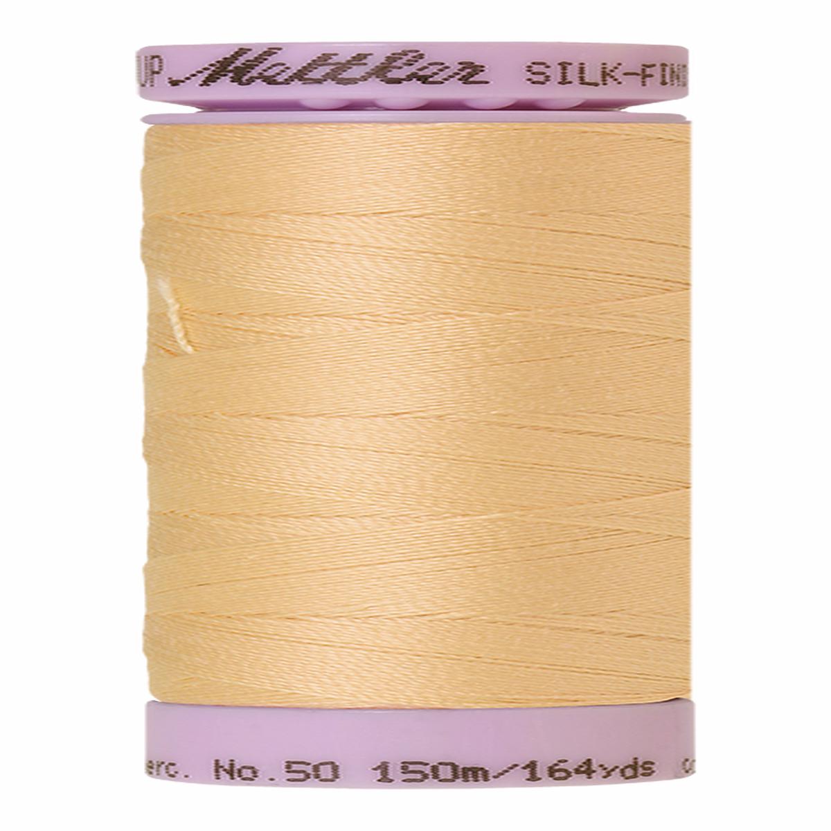 Mettler Silk-finish 50wt Solid Cotton Thread 164yd/150m Cornhusk