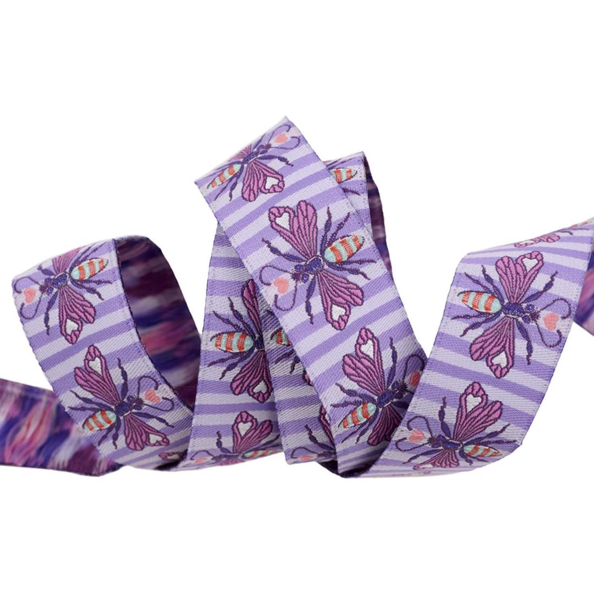 RENAISSANCE RIBBONS - Tula Pink - Full Moon Forest II, Shake Your Honey Maker 1