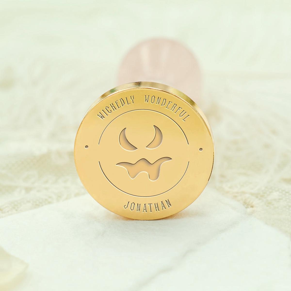 Custom Terrifying Face Halloween Name Wax Seal Stamp