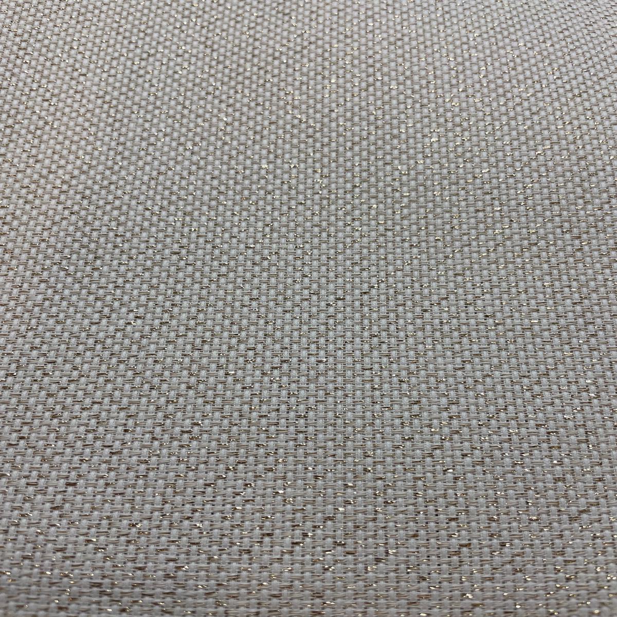 14 Count White w/ Gold Metallic