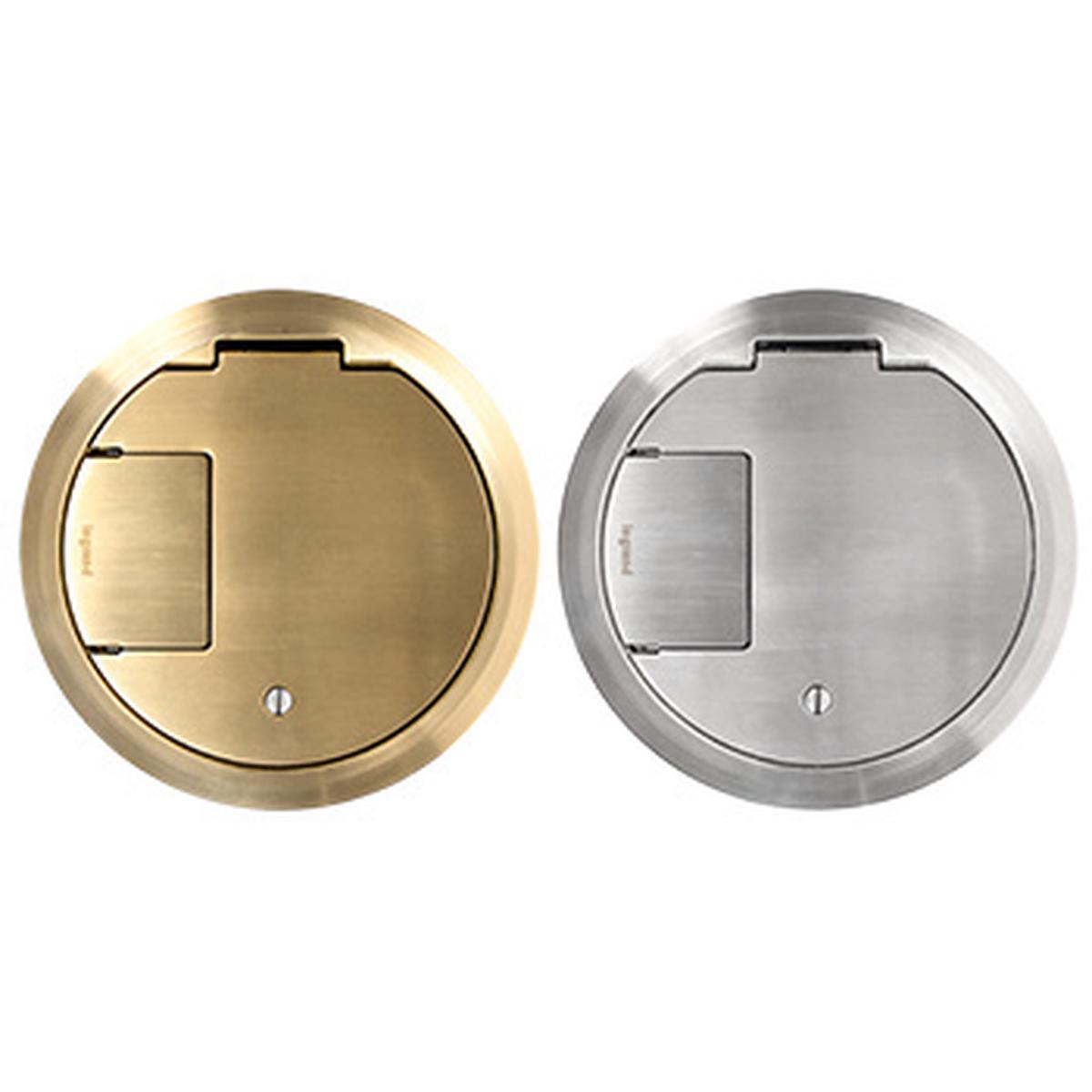 8IN FLUSH STYLE HEAVY DUTY CVR ASM BRASS