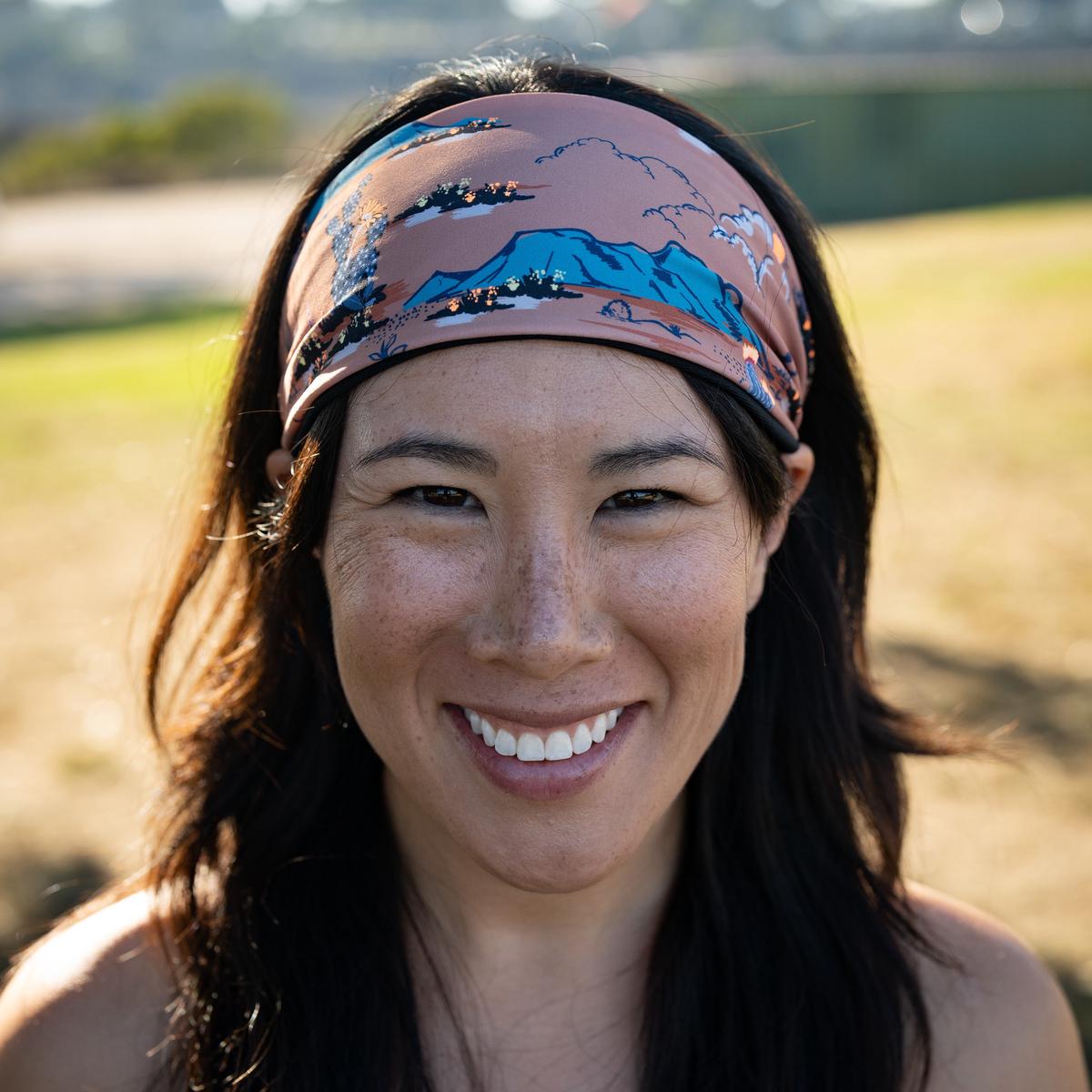 Reversible Stretch Headband in Desert