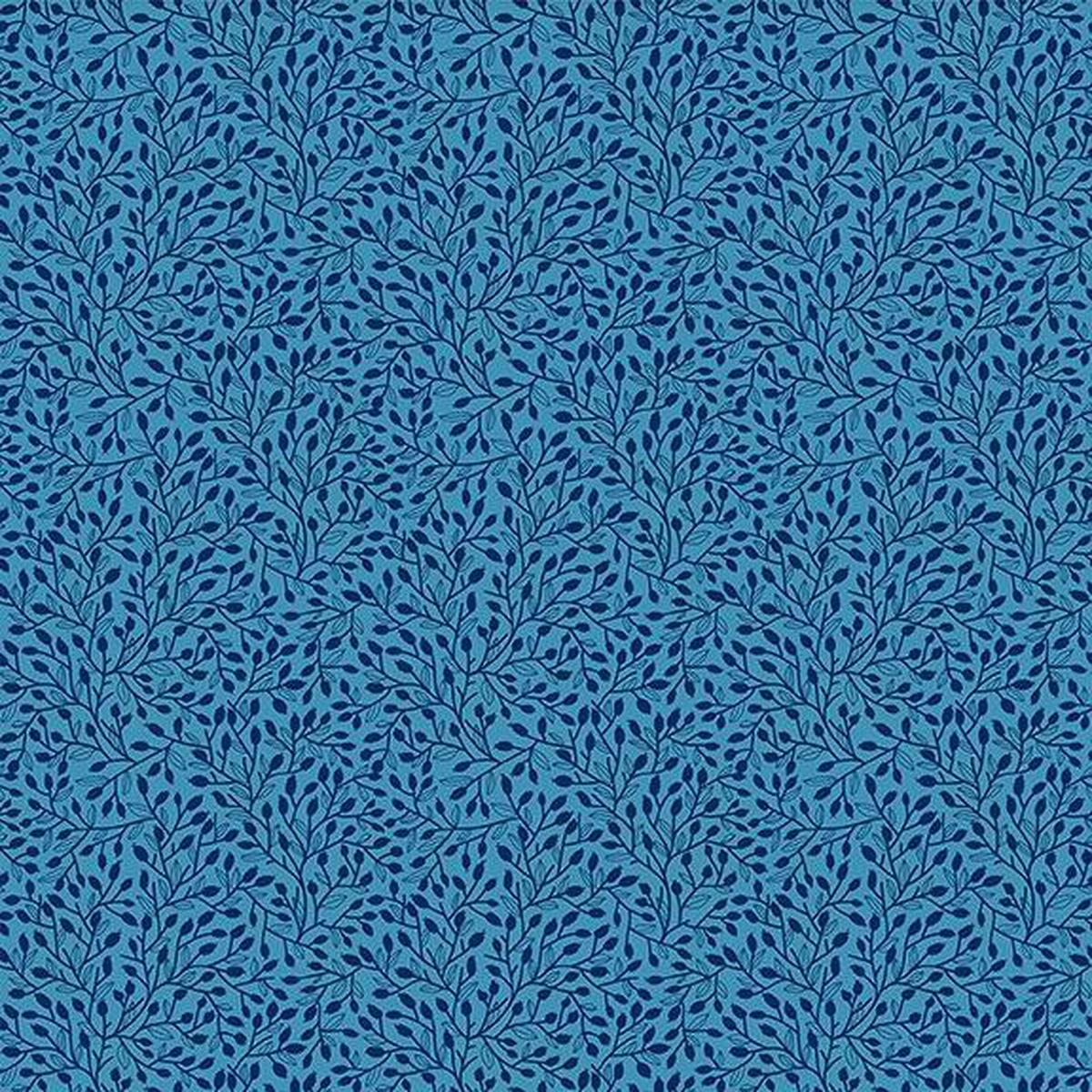Whimsy - Vines Blue Yardage* (Sold By 1/2 Meter)