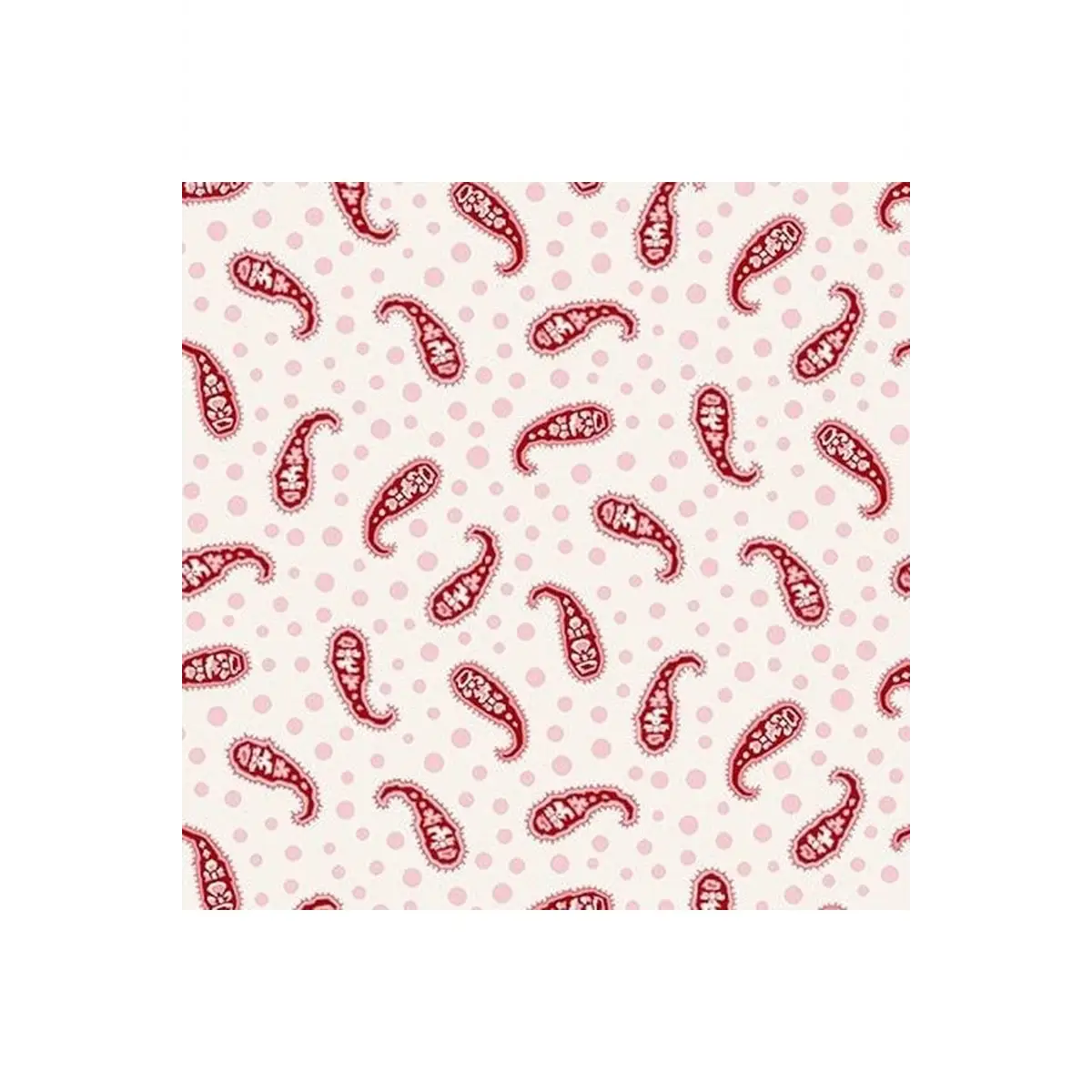 Henry Glass & Co. Fabrics, Valentine Wishes Collection - Paisley - 1022-08* (Sold By 1/2 Meter)