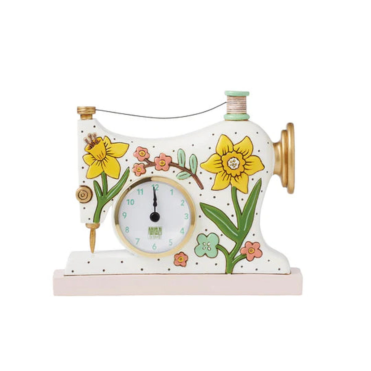 Sew Happy Desk Clock-pendulum