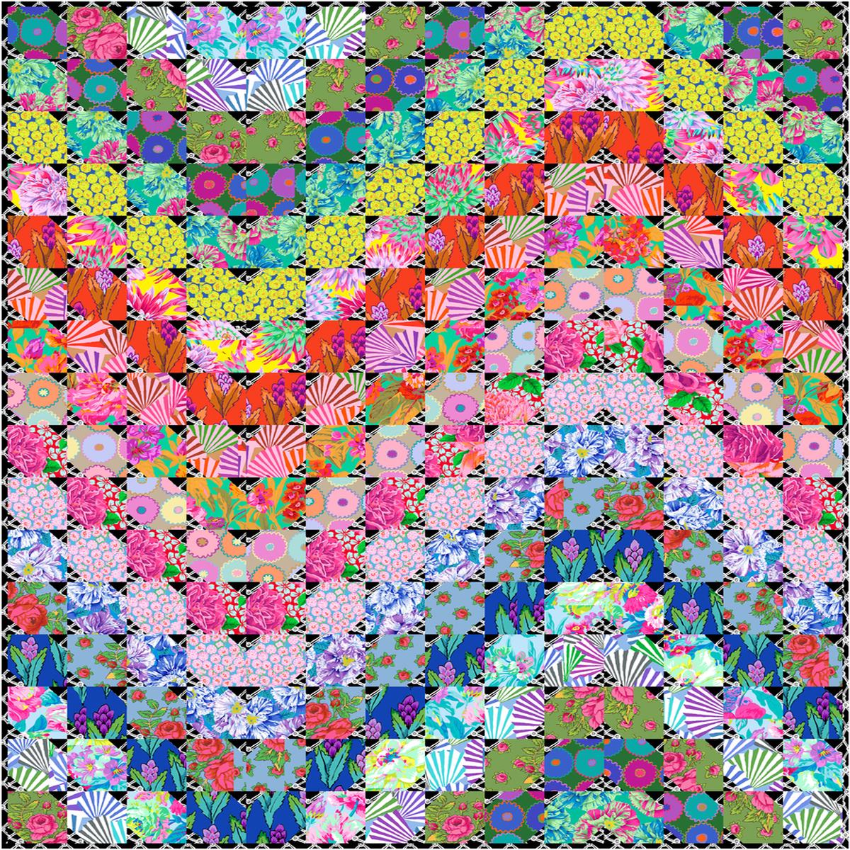 COLOURWERX - Kaffe Fassett - February 2026 - ColourWave Quilt Kit