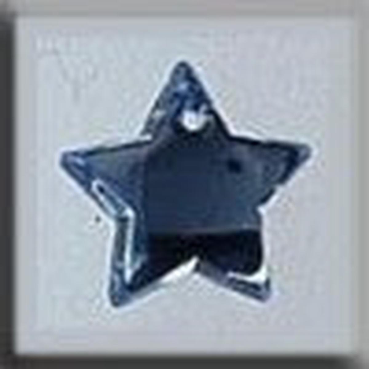 12170 Mill Hill Glass Treasures - Medium Star Light Sapphire Bright