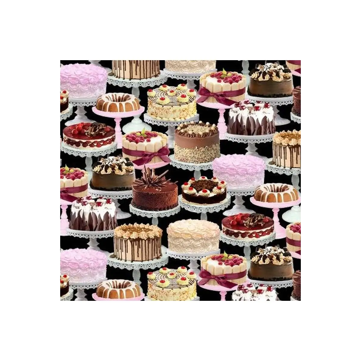 Timeless Treasures, Let Them Eat Cakes Collection - - Multi* (Sold By 1/2 Meter)