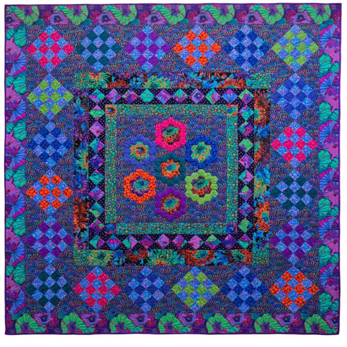KAFFE FASSETT - QUILTS IN COTSWOLDS - JEWEL HEXAGONS Quilt Kit