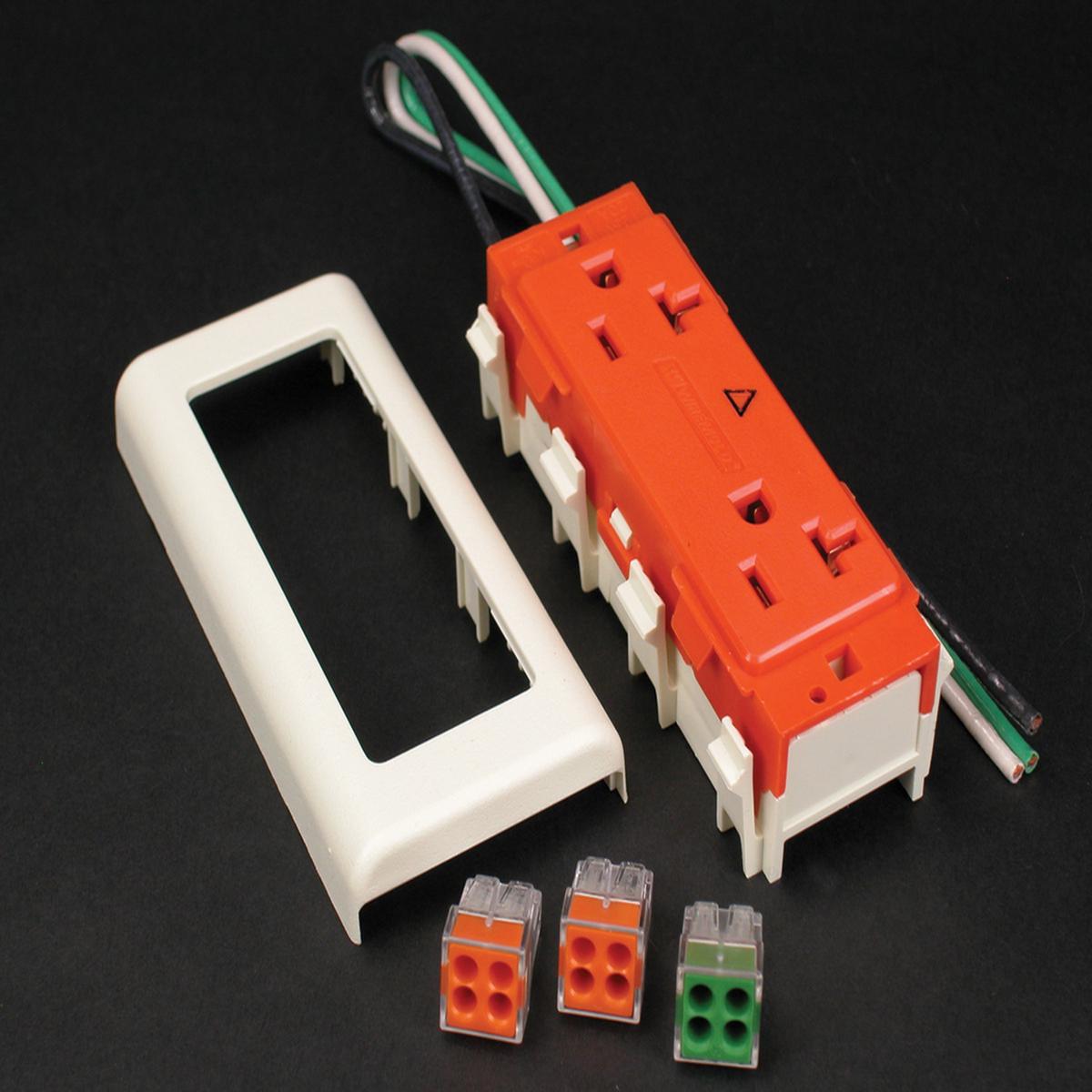 2400 20A Isolated Ground Duplex Receptacle Fitting