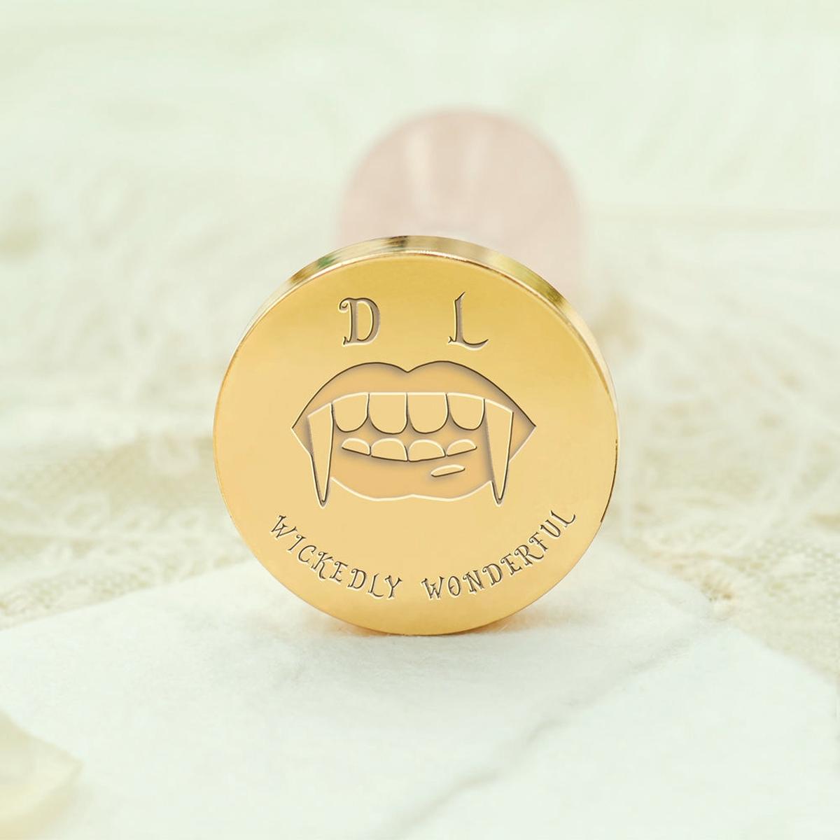 Custom Bloodthirsty Mouth Halloween Name Wax Seal Stamp