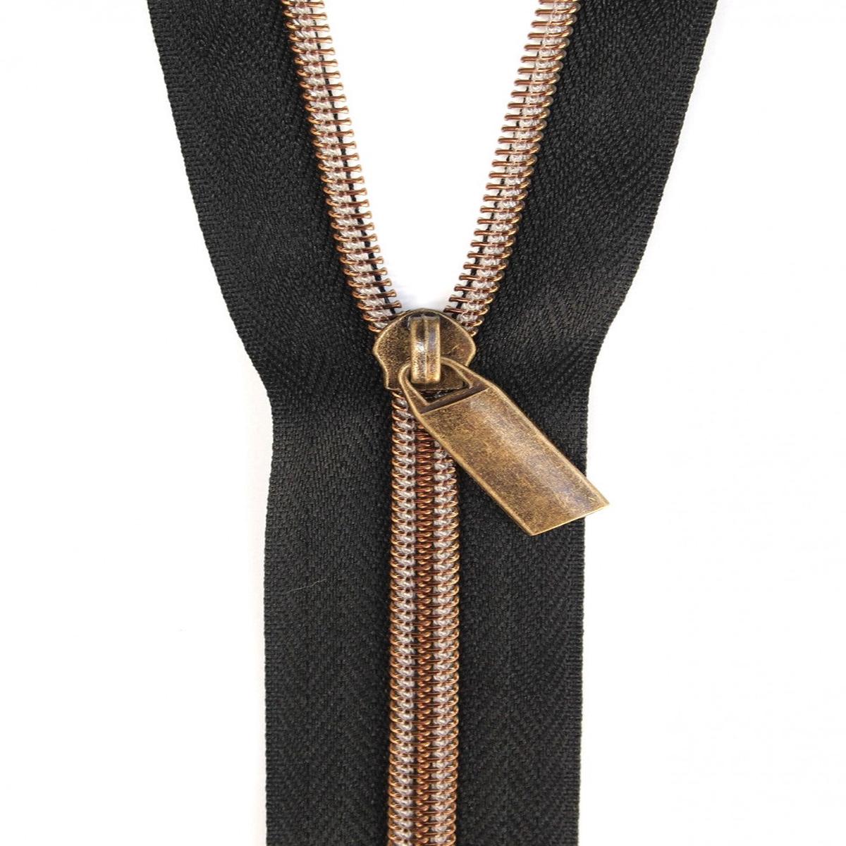Sallie Tomato - Zipper By The Yard - #5 Black Nylon Coil Zippers