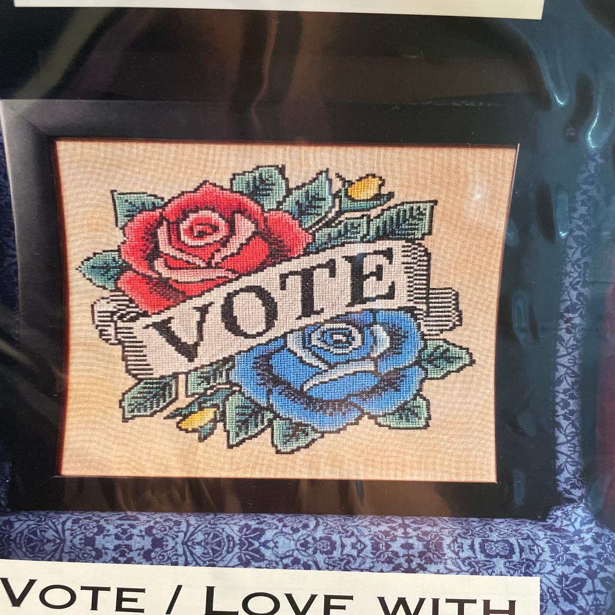 Vote/Love with Roses Tattoo