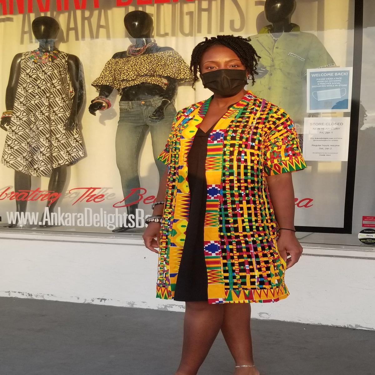 Woven Kente Lattice Jacket