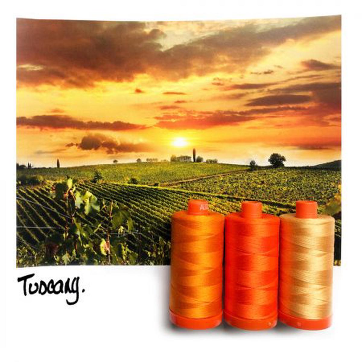 AURIFIL - Thread Color Builder ITALY: JULY TUSCANY ORANGE