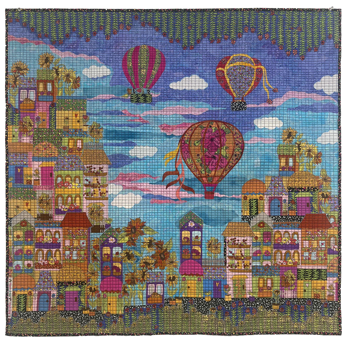 LAURA HEINE - Flowers On Main - Up Up Away Quilt Kit