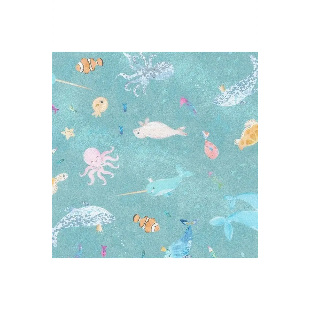 Robert Kaufman Fabrics, Marine Delights, Dolphin - 22226-398* (Sold By 1/2 Meter)