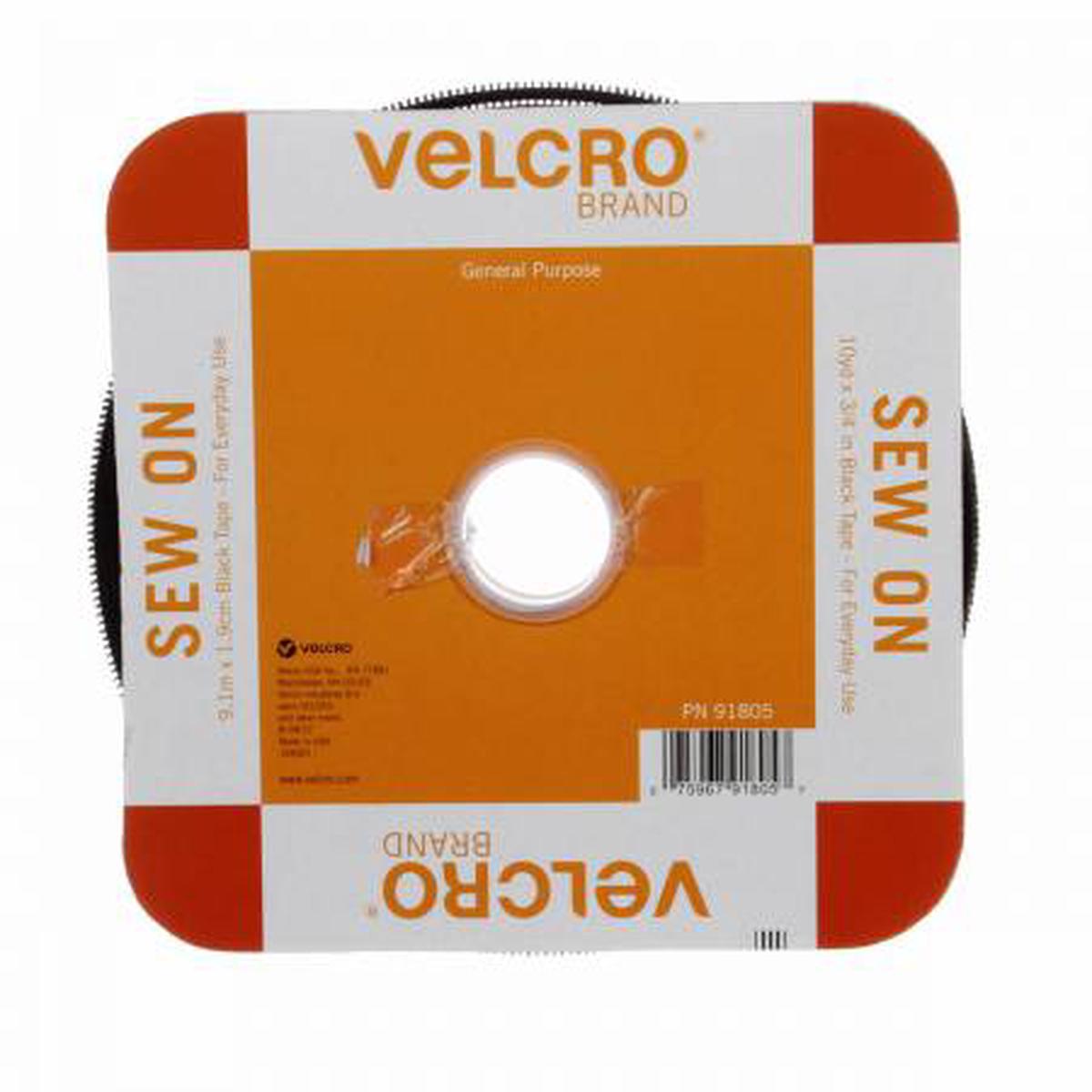 VELCRO Brand Fastener HOOK & Loop Tape Black 3/4in per half a m