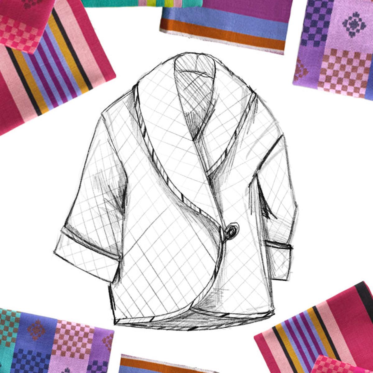 ANNA MARIA PARRY - NARRATIVE - Rosebud Quilted Coat Pattern