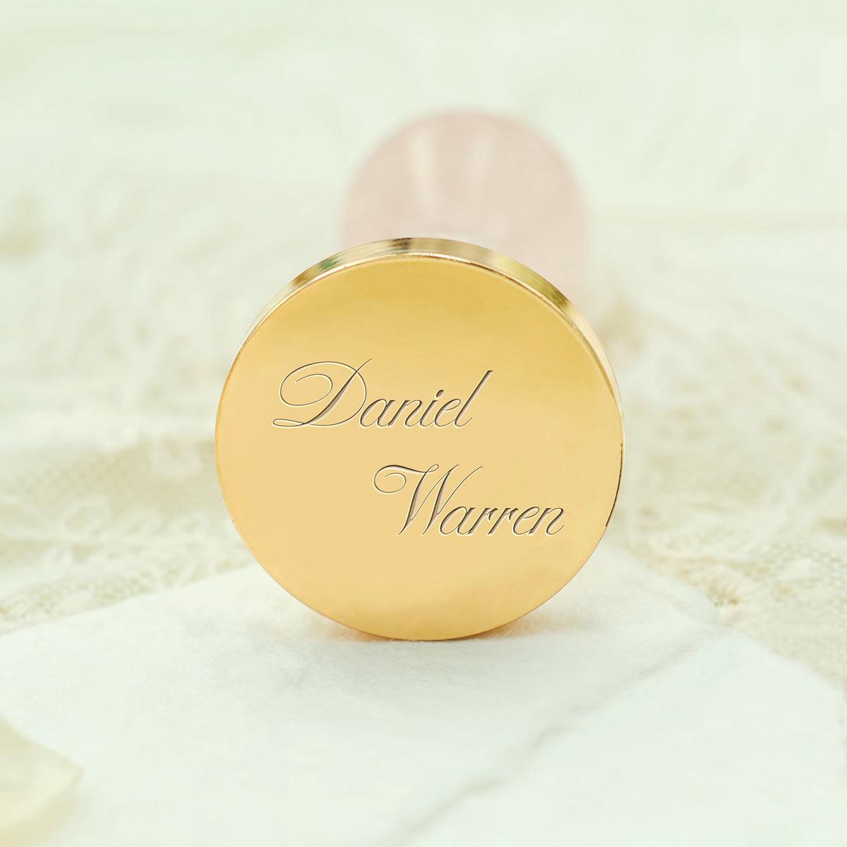 Minimalist Name Custom Wedding Wax Seal Stamp - Style 8