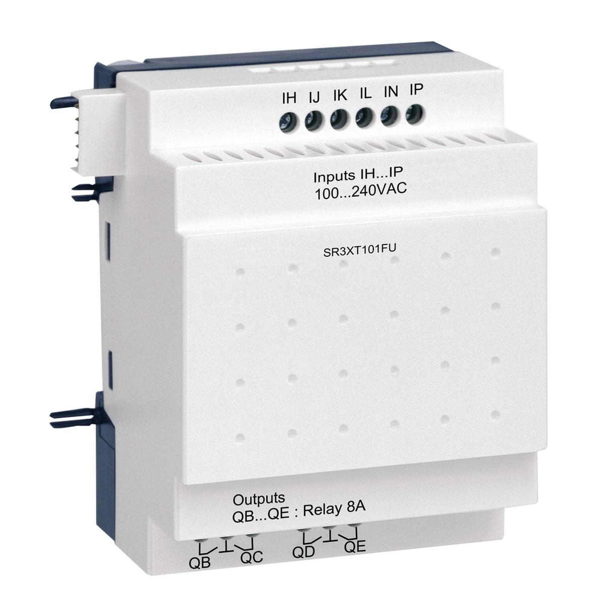 Discrete I/O extension module, Zelio Logic, 10 I/O, 100...240 V AC