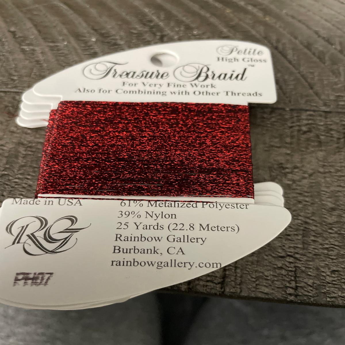 PH07- Christmas Red Petite Treasure Braid High Gloss