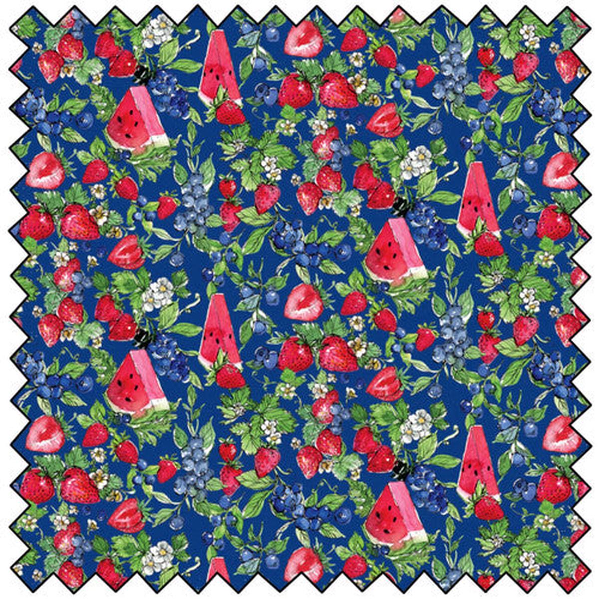Sweet Summer Baby Blossoms-NAVY* (Sold By 1/2 Meter)
