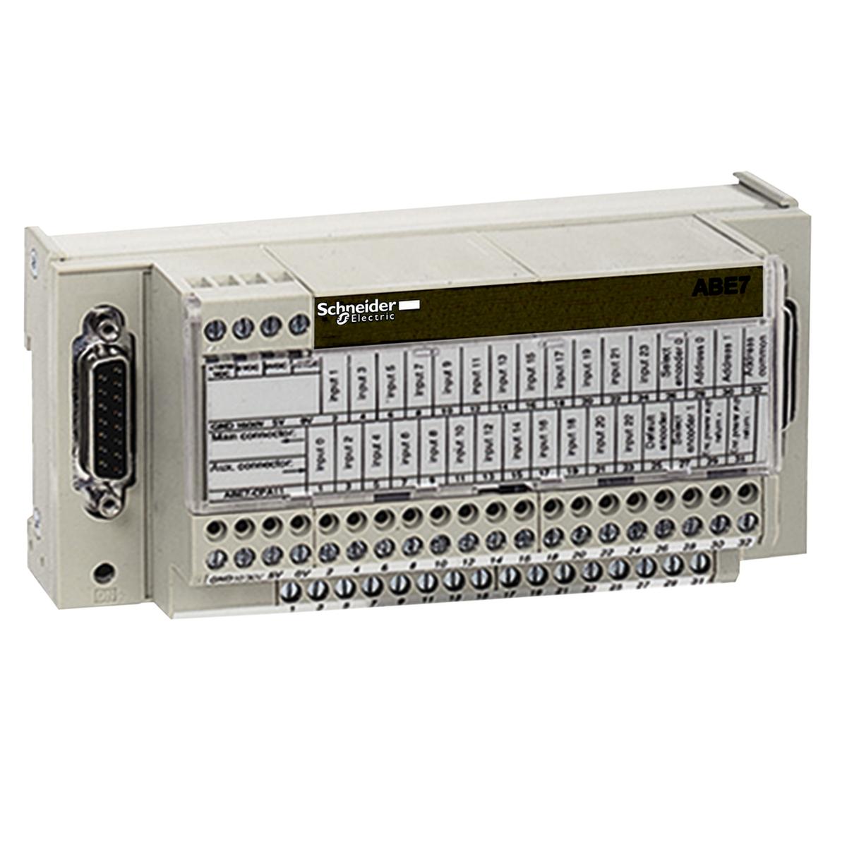 connection sub-base ABE7 - for counter and analog channels