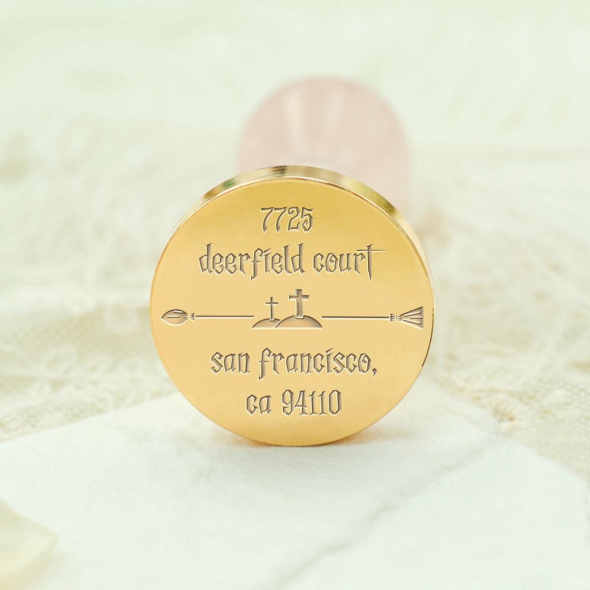 Halloween Custom Address Wax Seal Stamp - Style 3