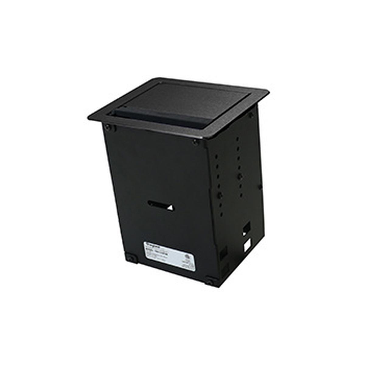 InteGreat A/V TABLE BOX WITH USB, FIELD WIRED, BLACK