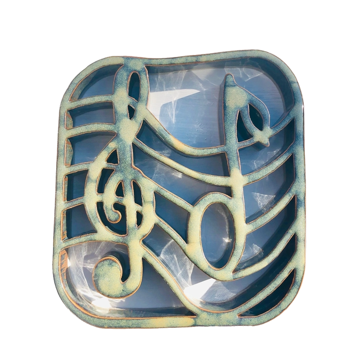 Music Trivet in Navy