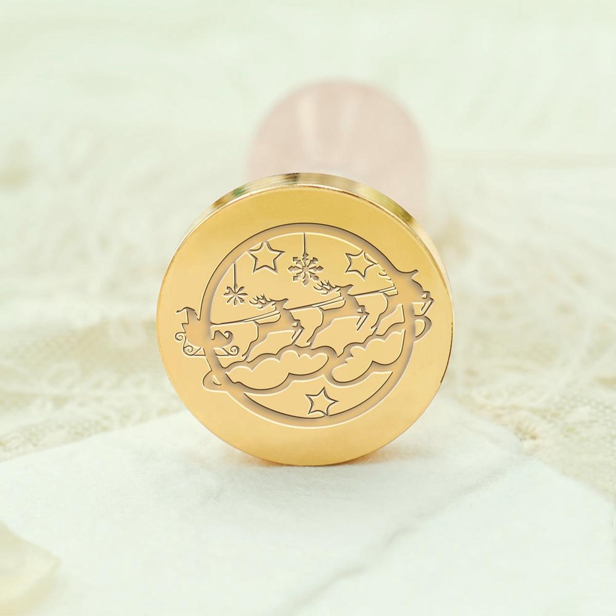 Flying Reindeers Christmas Wax Seal Stamp