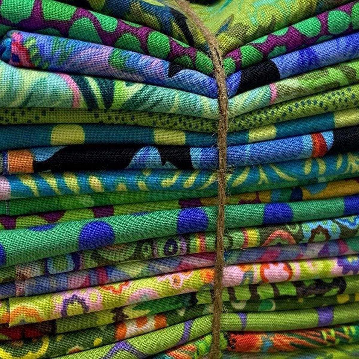 KAFFE FASSETT COLLECTIVE - Green Colorway, Fat Quarter Bundle