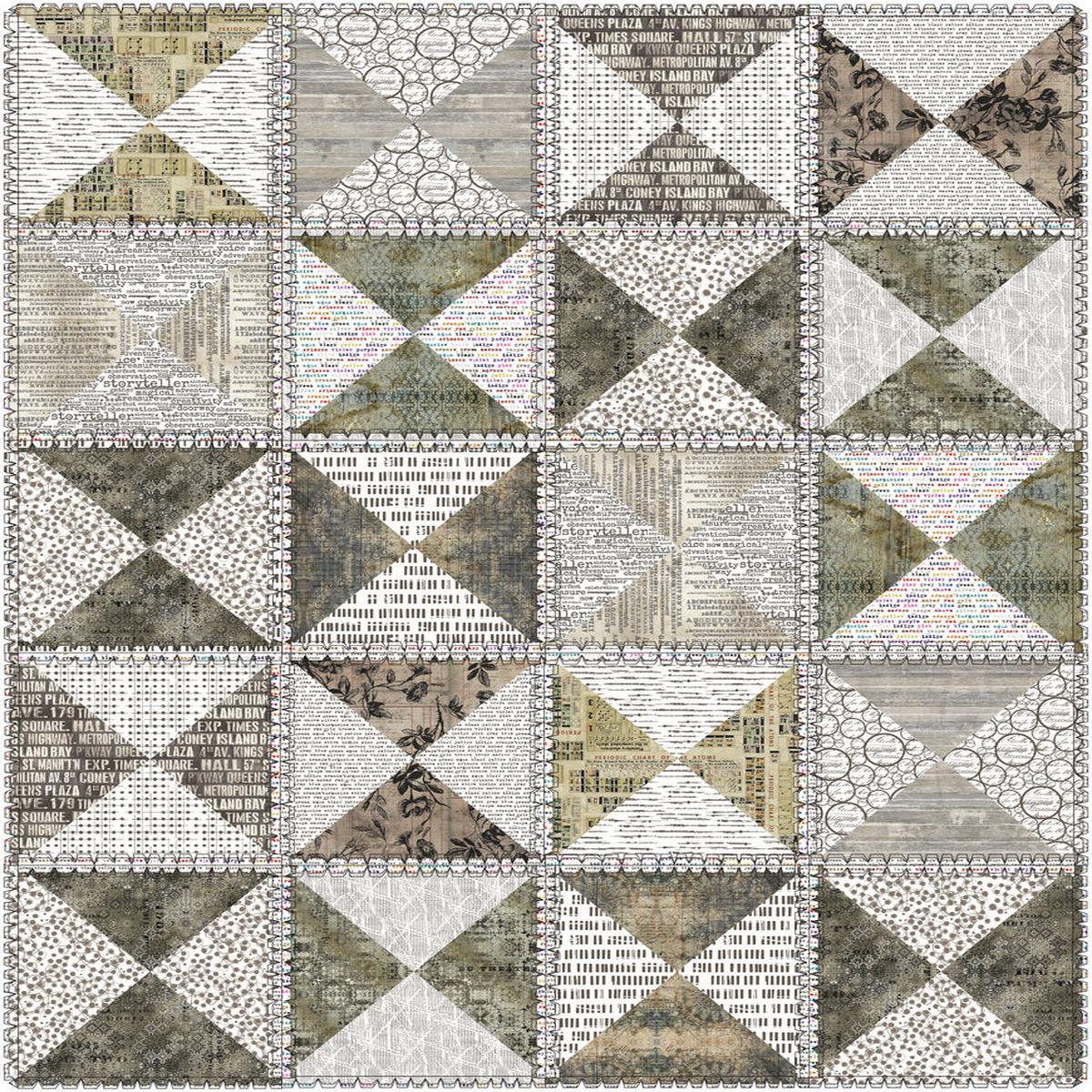 Lucy A. Fazely - Seth Apter - Stamped - Rag Quilt Kit