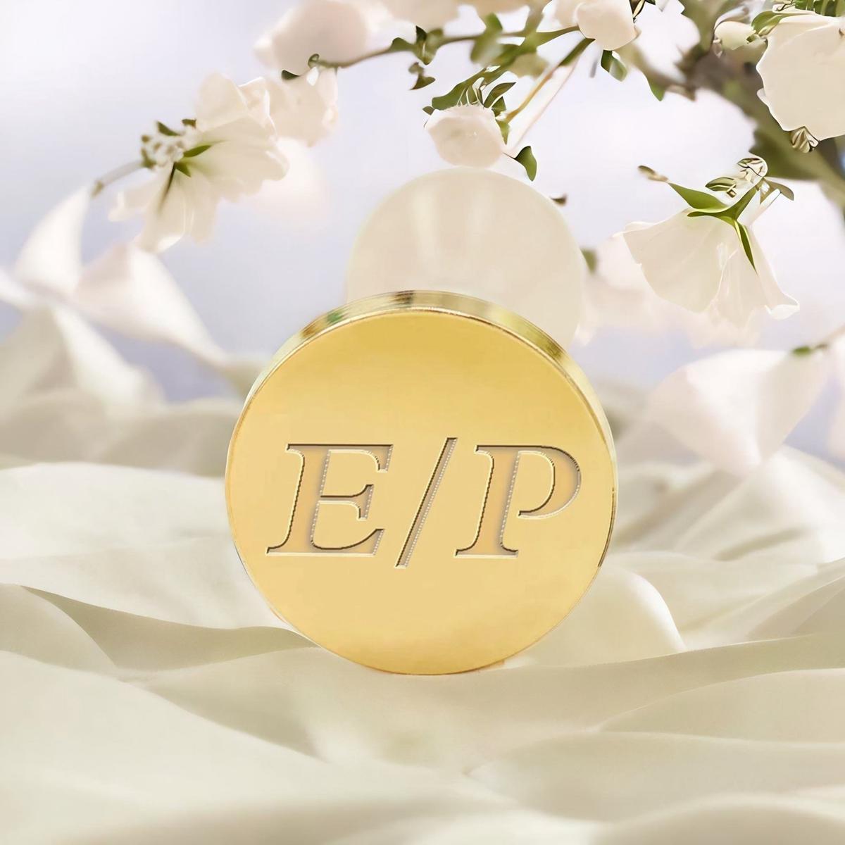 Minimalist Monogram Custom Wedding Wax Seal Stamp - No.5