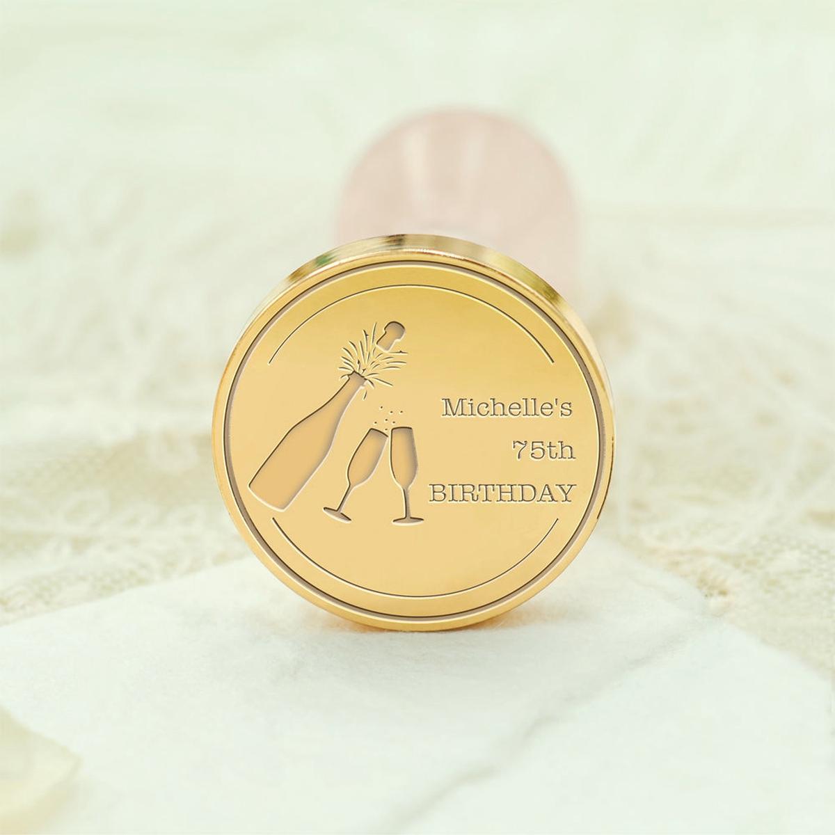Birthday Bliss Custom Wax Seal Stamp - Style 20