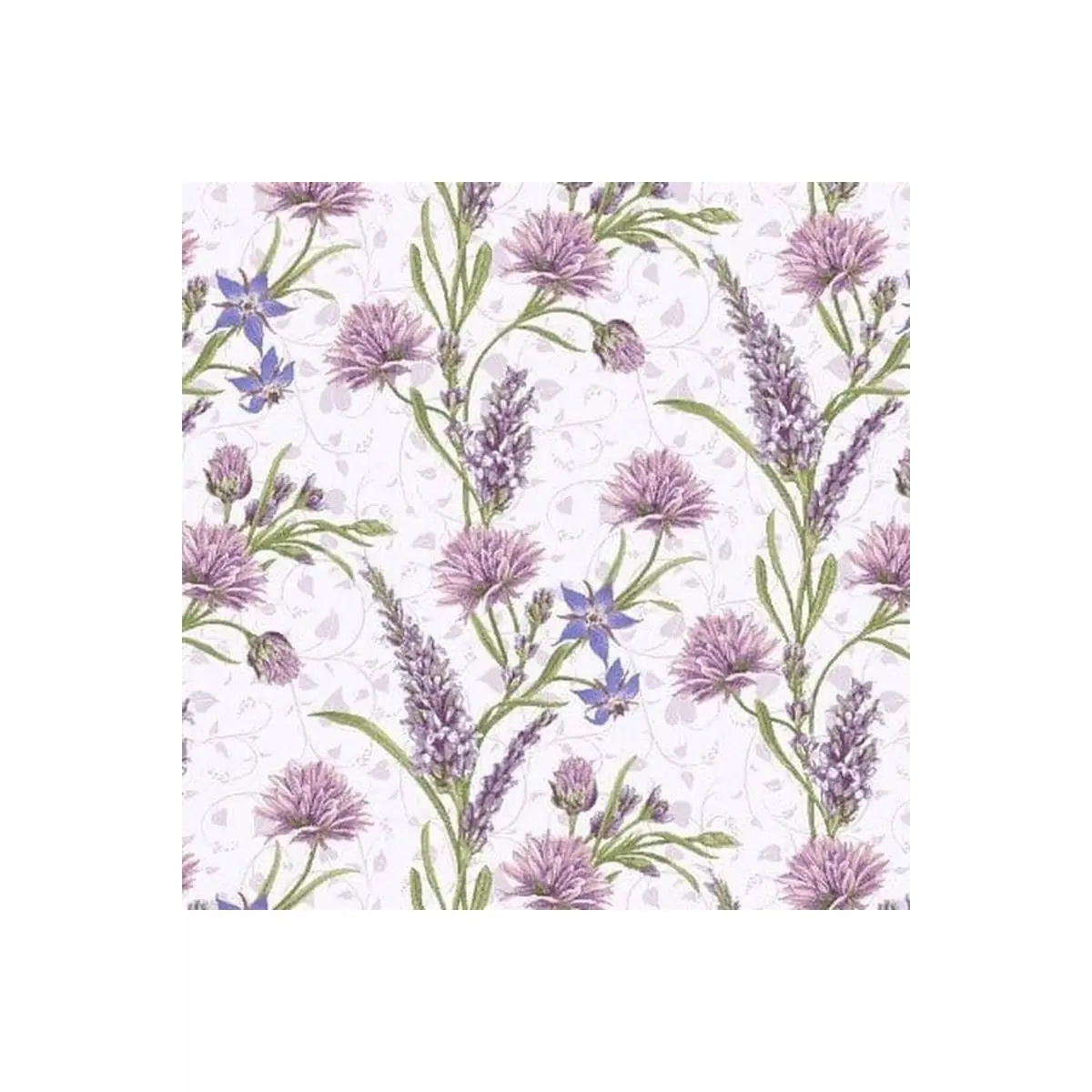 Henry Glass Lavender Garden Florals 9874-56 (Sold By 1/2 Meter)