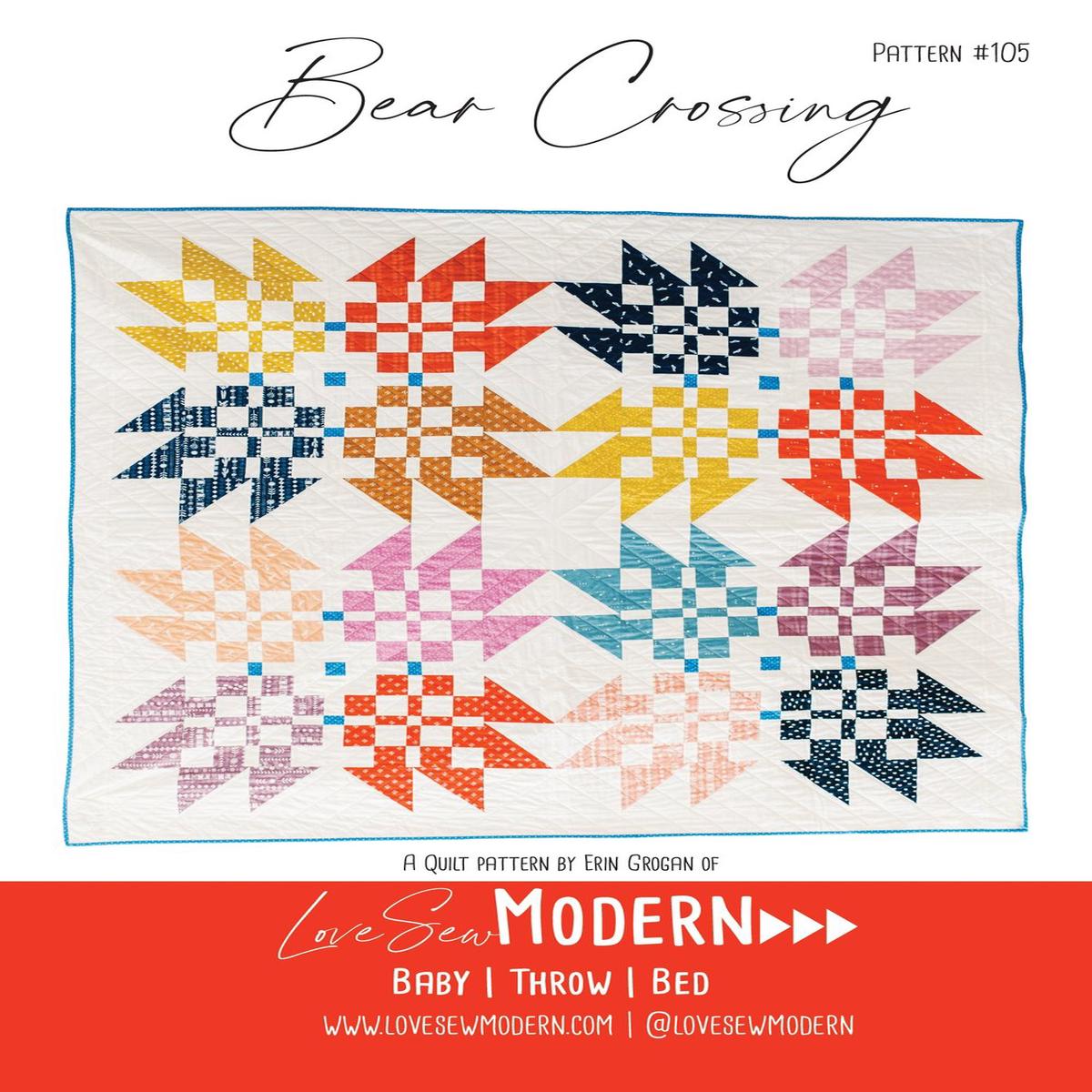 LOVE SEW MODERN - BEAR CROSSING PATTERN