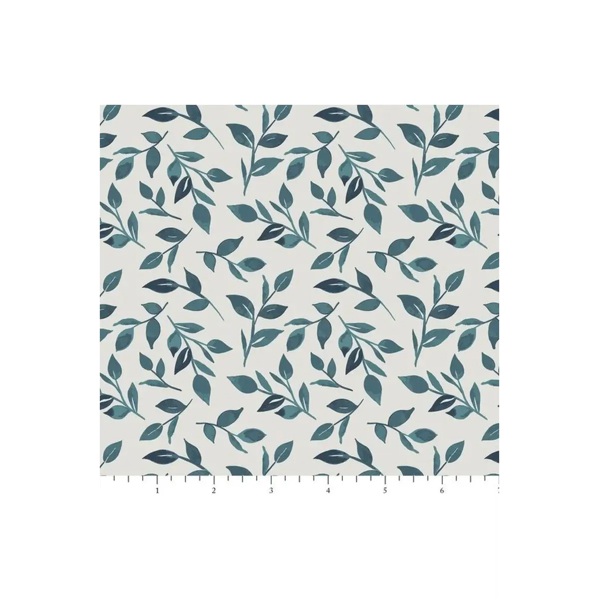 Phoebe Fabrics, Bird & Bloom, Leafy Stems - PH0164* (Sold By 1/2 Meter)