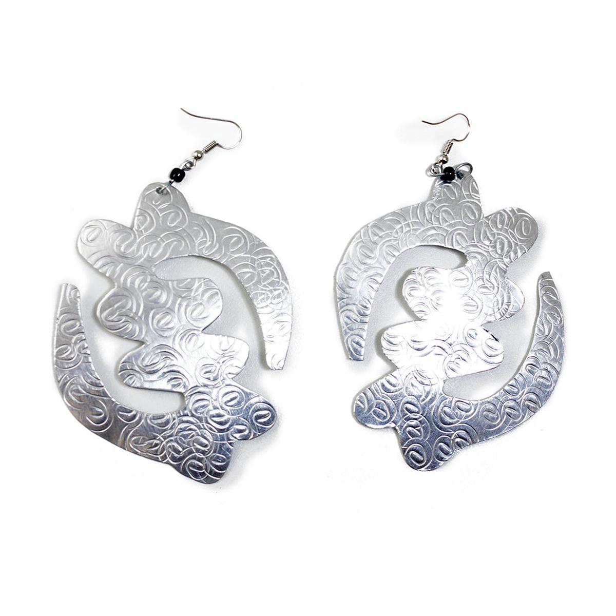 'Gye Nyame' Silver Earrings