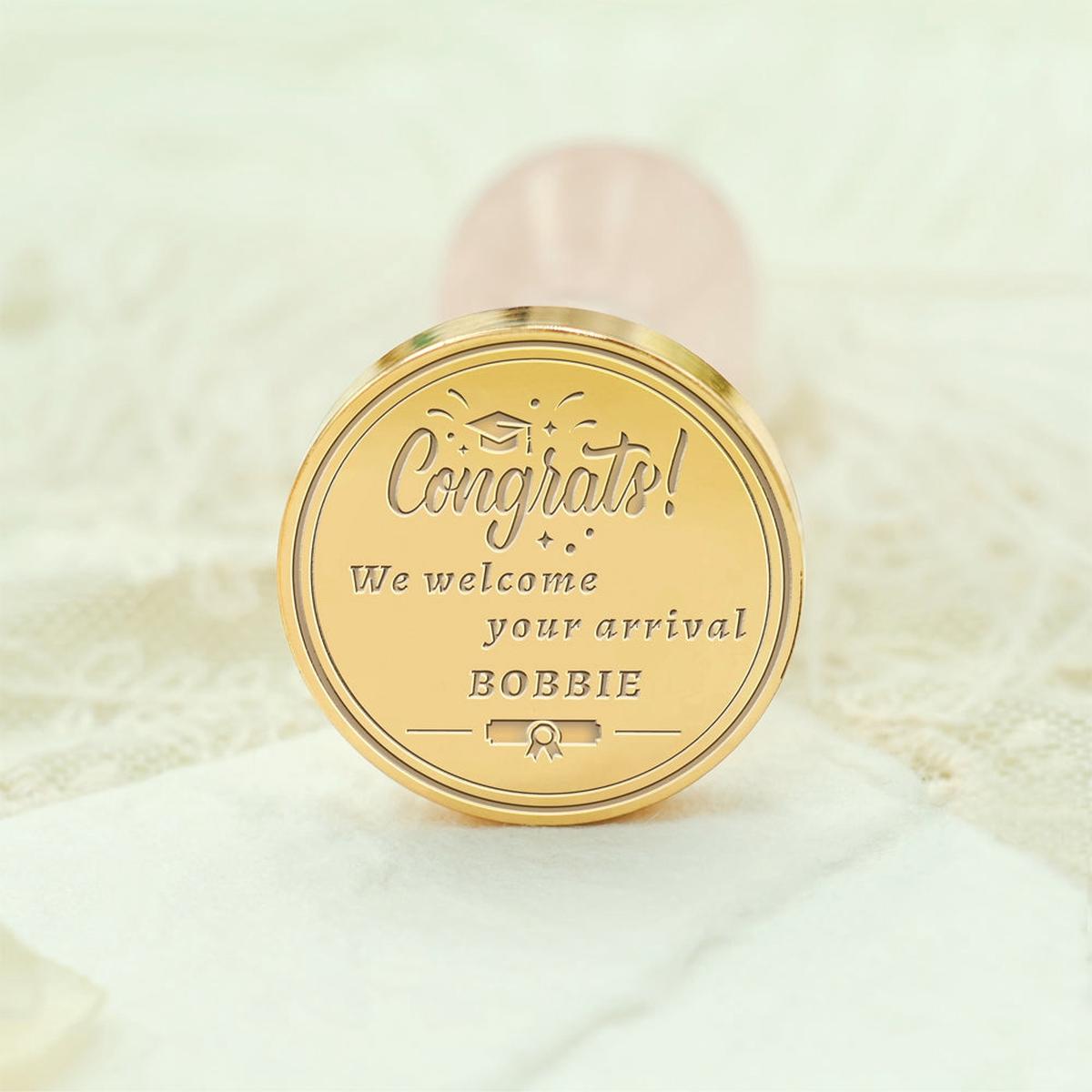 Happy Graduation Custom Wax Seal Stamp - Style 11