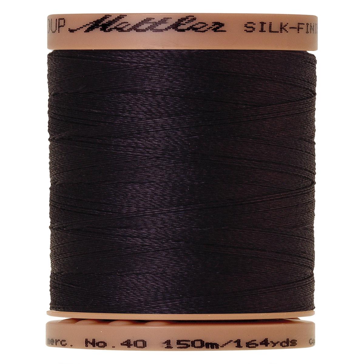 Mettler Silk-Finish 40wt Solid Cotton Thread 150M Evening Blue